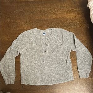 Old Navy Gray Long Sleeve Tee